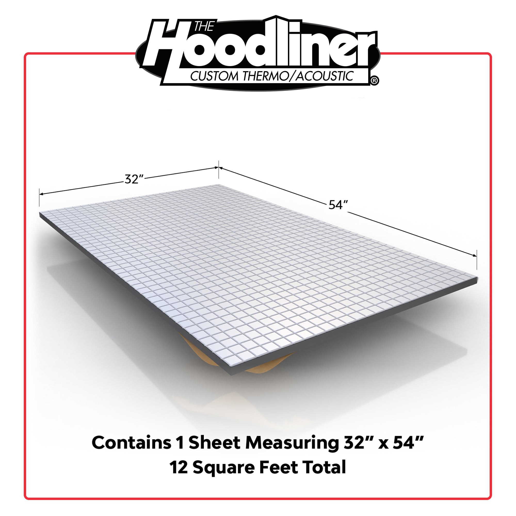 Dynamat Hoodliner USA-made product favored by hot rodders and pros.