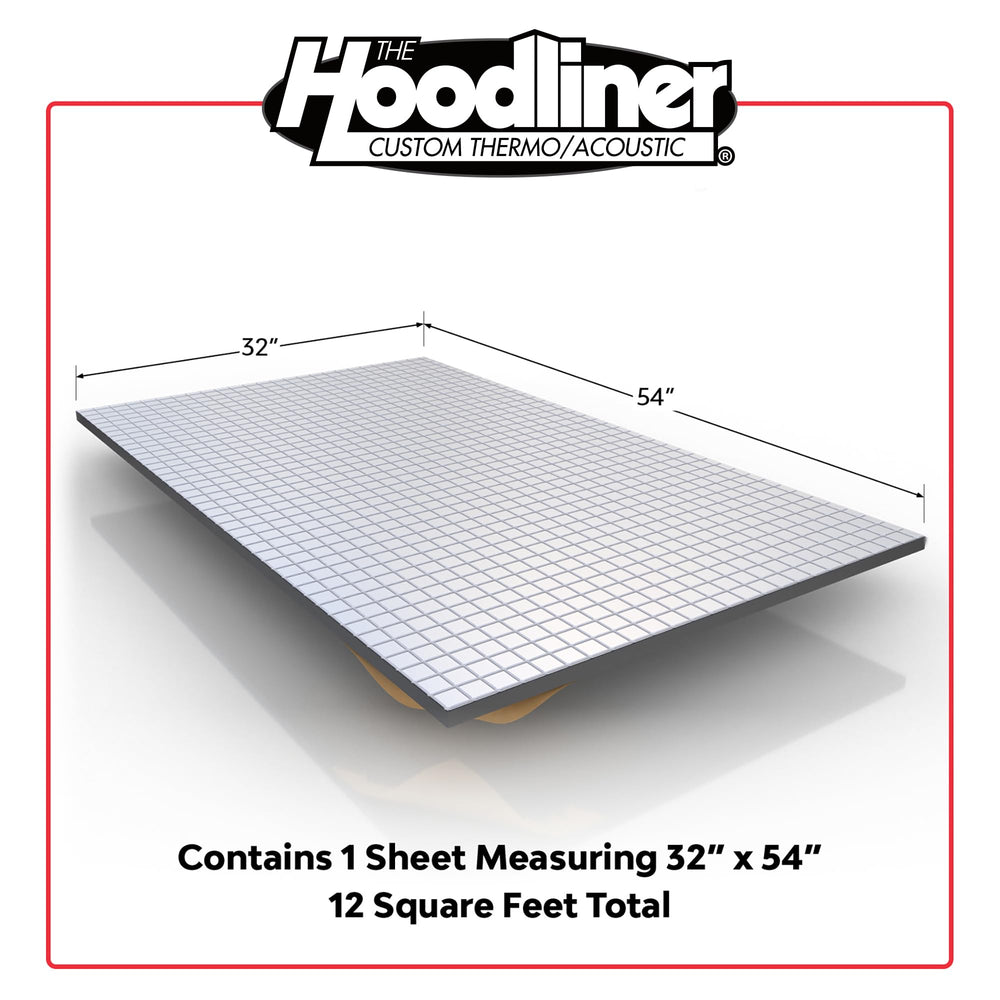 Dynamat Hoodliner USA-made product favored by hot rodders and pros.