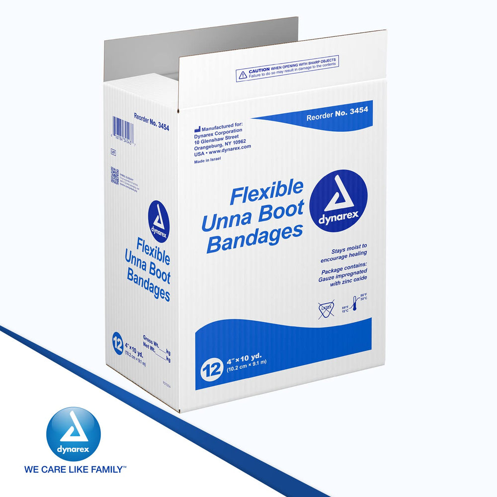 Compact packaging case highlights convenience for clinicians and home use of Dynarex.