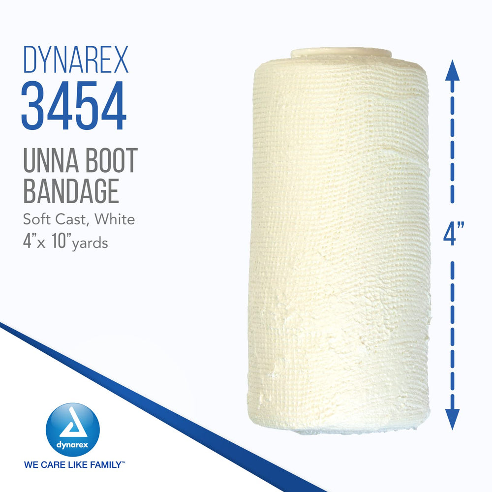 Spiral-wind application demonstrating customized compression with Dynarex.