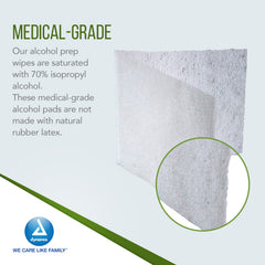 Dynarex 70% isopropyl alcohol pad for effective surface cleansing