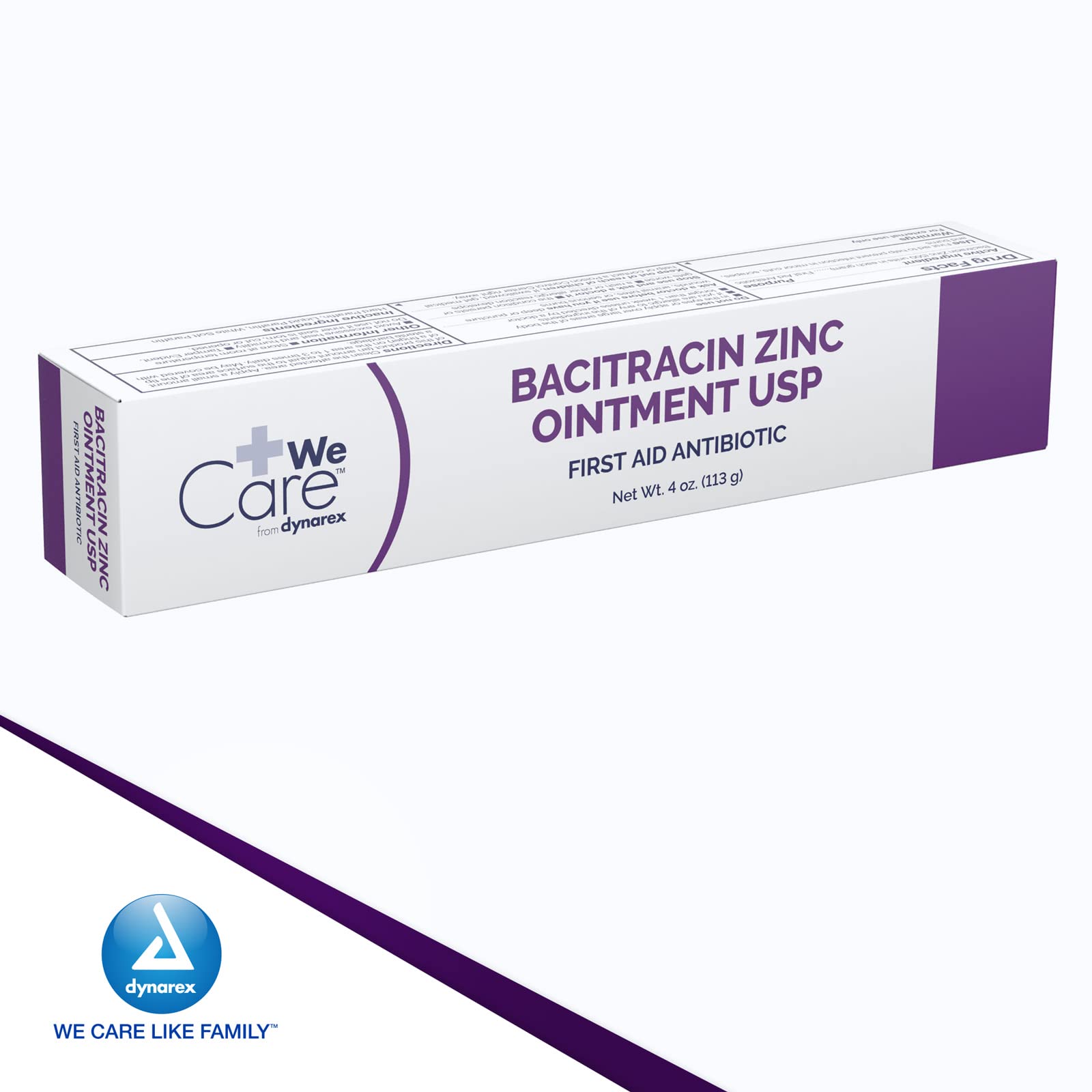 Dynarex Bacitracin Zinc Ointment close-up on tube