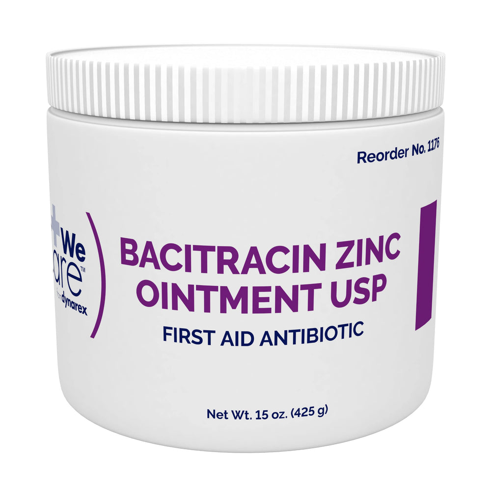 Dynarex Bacitracin Zinc Ointment jar supports minor wound care and quick first-aid readiness