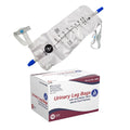Dynarex Urinary Leg Bag 1000 ml – Low-Profile, Non-Drip Closure, Anti-Reflux Valve (12-Pack)