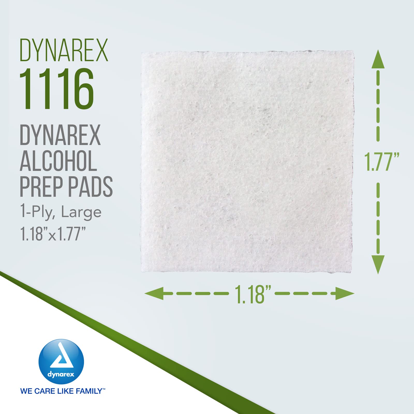 Dynarex sterile wrap pouch showing airtight packaging to prevent dryness