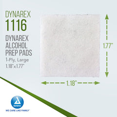 Dynarex sterile wrap pouch showing airtight packaging to prevent dryness