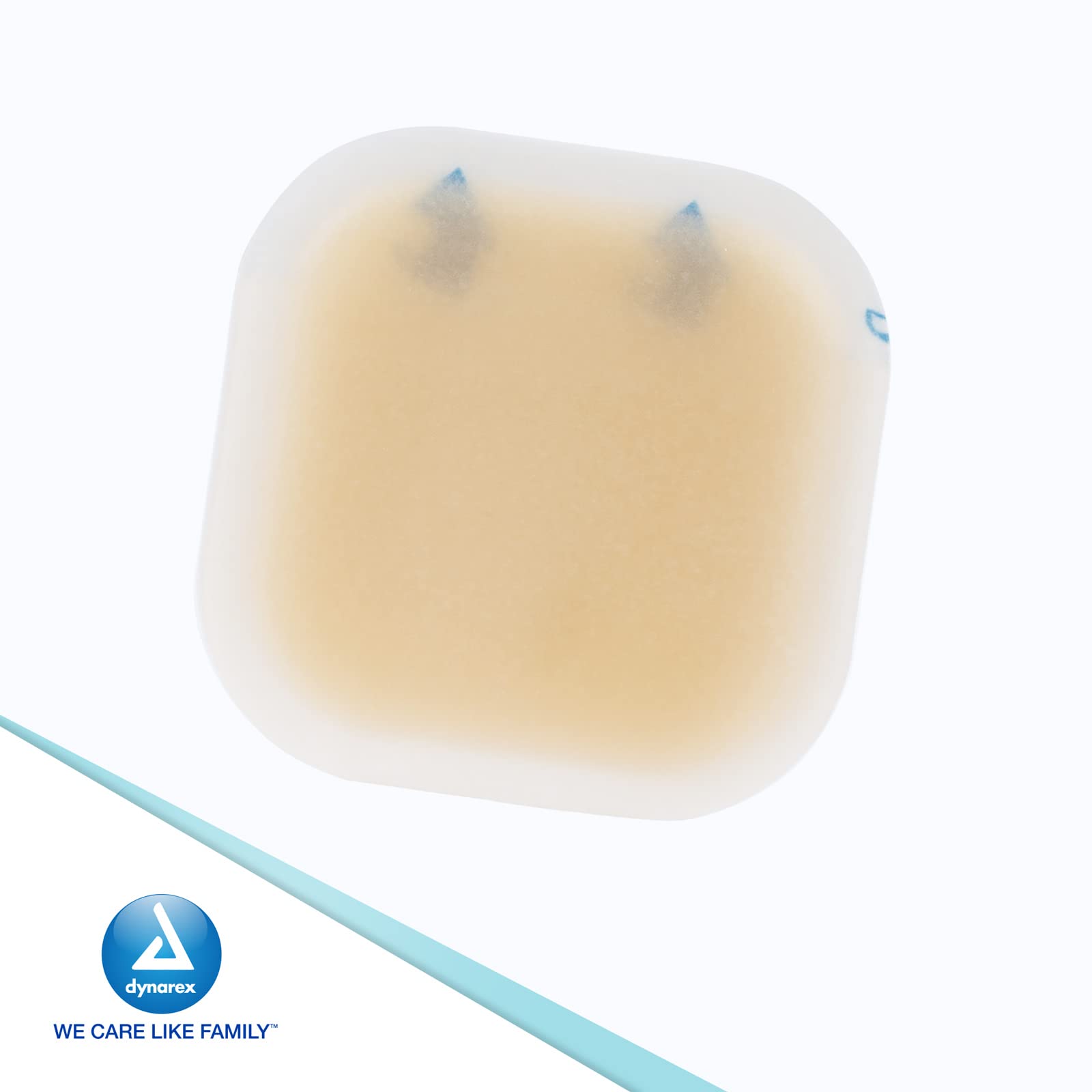 Discreet thin square offers flexible coverage for various wounds.