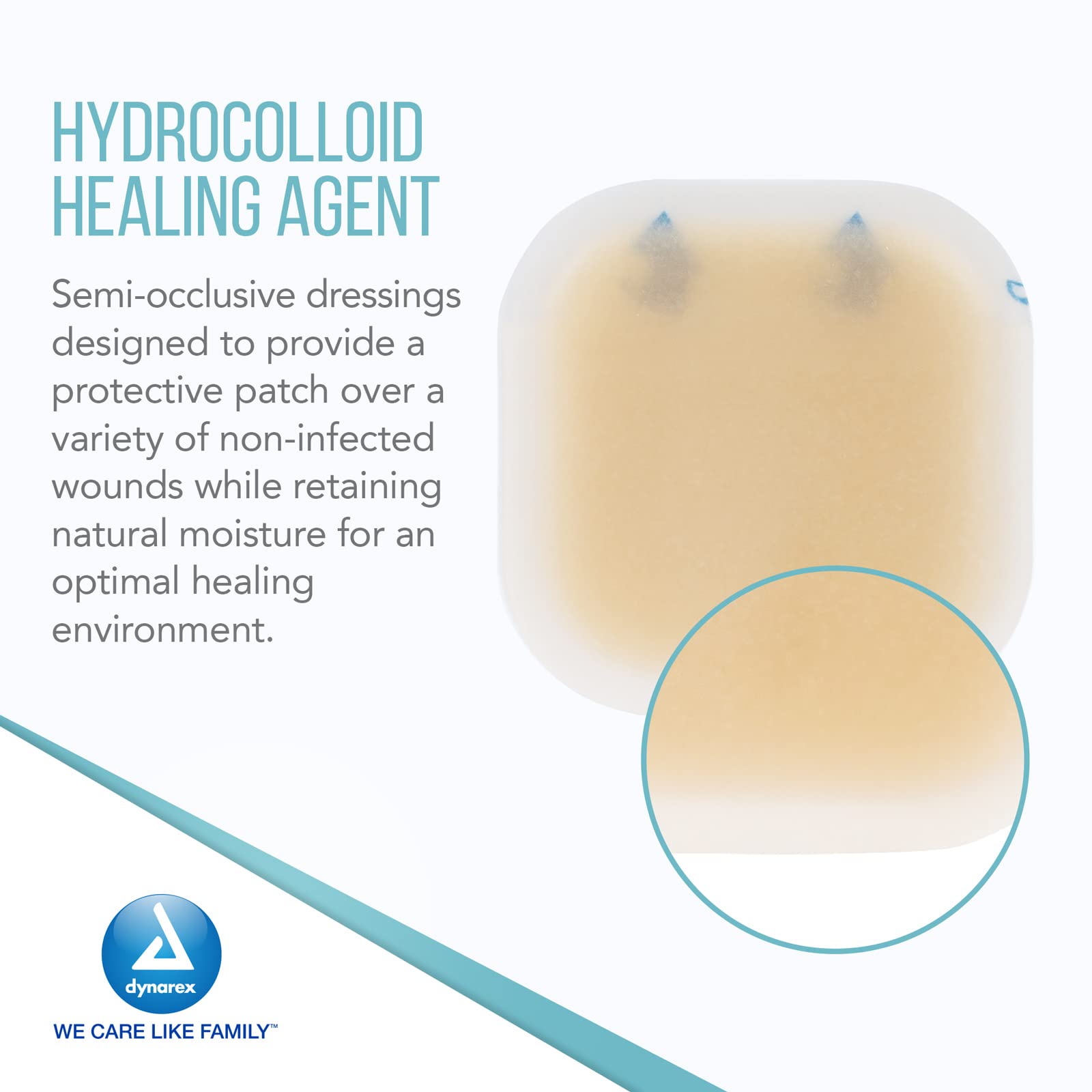 2x2 Dynarex patch designed for easy coverage of blemishes.