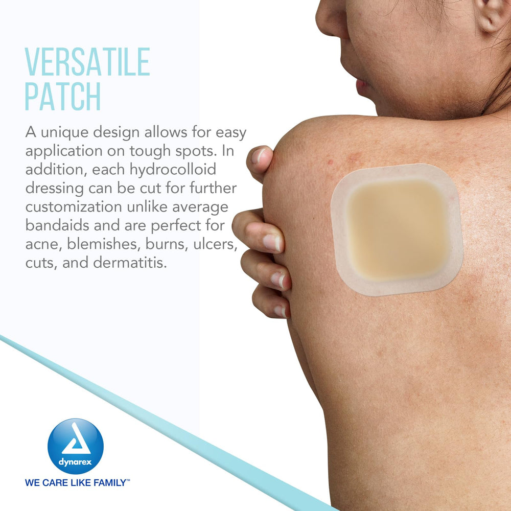 Latex-free Dynarex dressing provides skin-friendly moisture protection.
