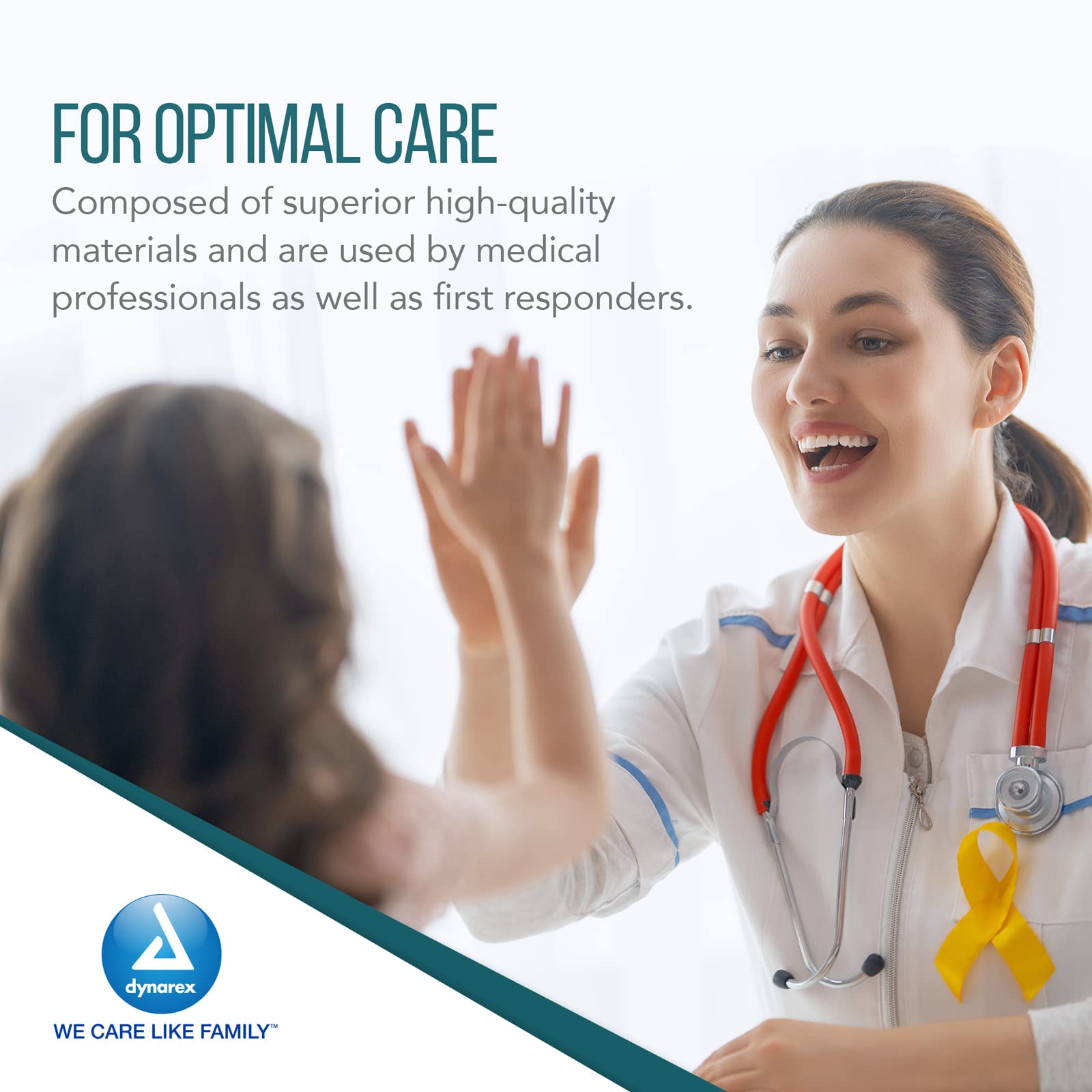 Dynarex pad absorbs drainage with inner layer while outer remains skin-friendly