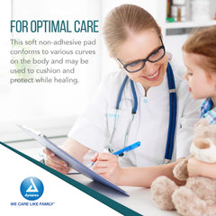 Dynarex non-adherent pad surface is non-stick for comfortable wound protection