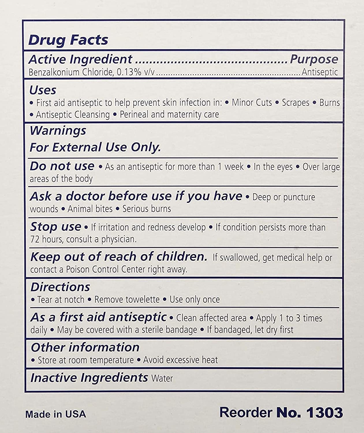 Dynarex BZK, toallitas antisepticas para uso diario en casa y oficina.
