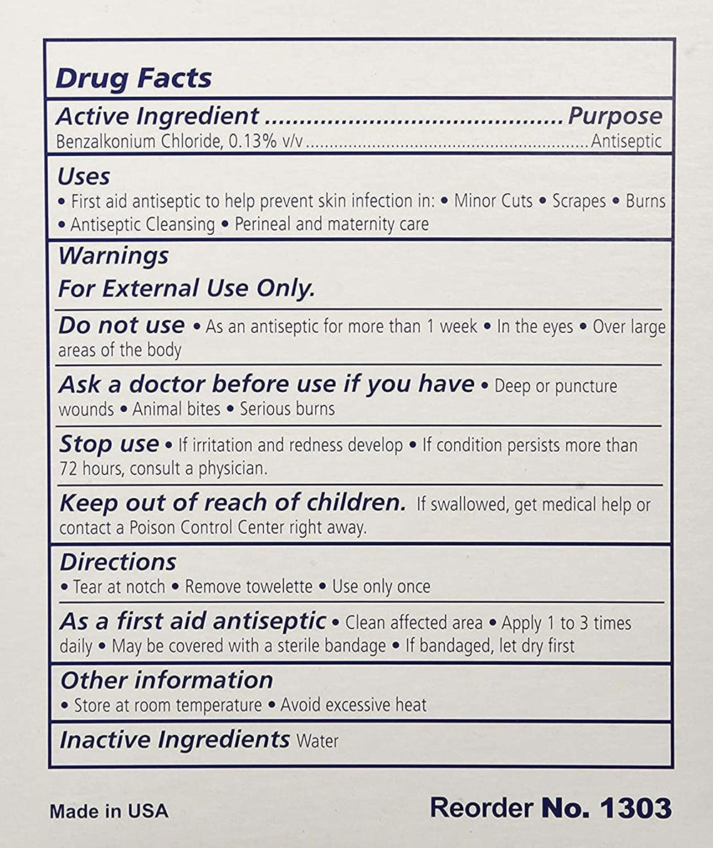 Dynarex BZK, toallitas antisepticas para uso diario en casa y oficina.