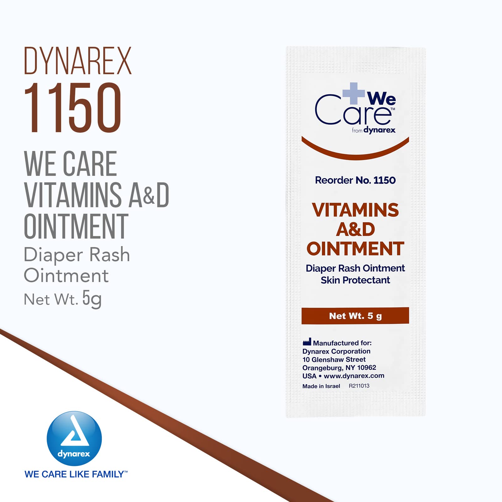 Dynarex Vitamin A and D ointment 5g packet for compact daily care