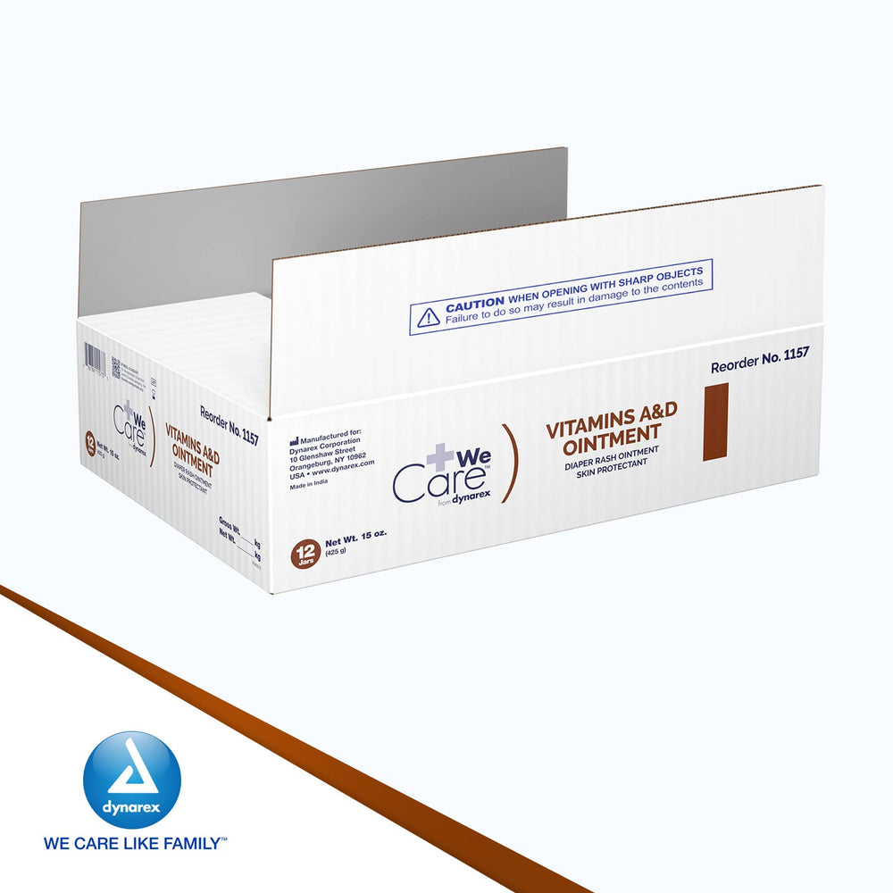 Bulk 15 oz Dynarex ointment jars suitable for family use.