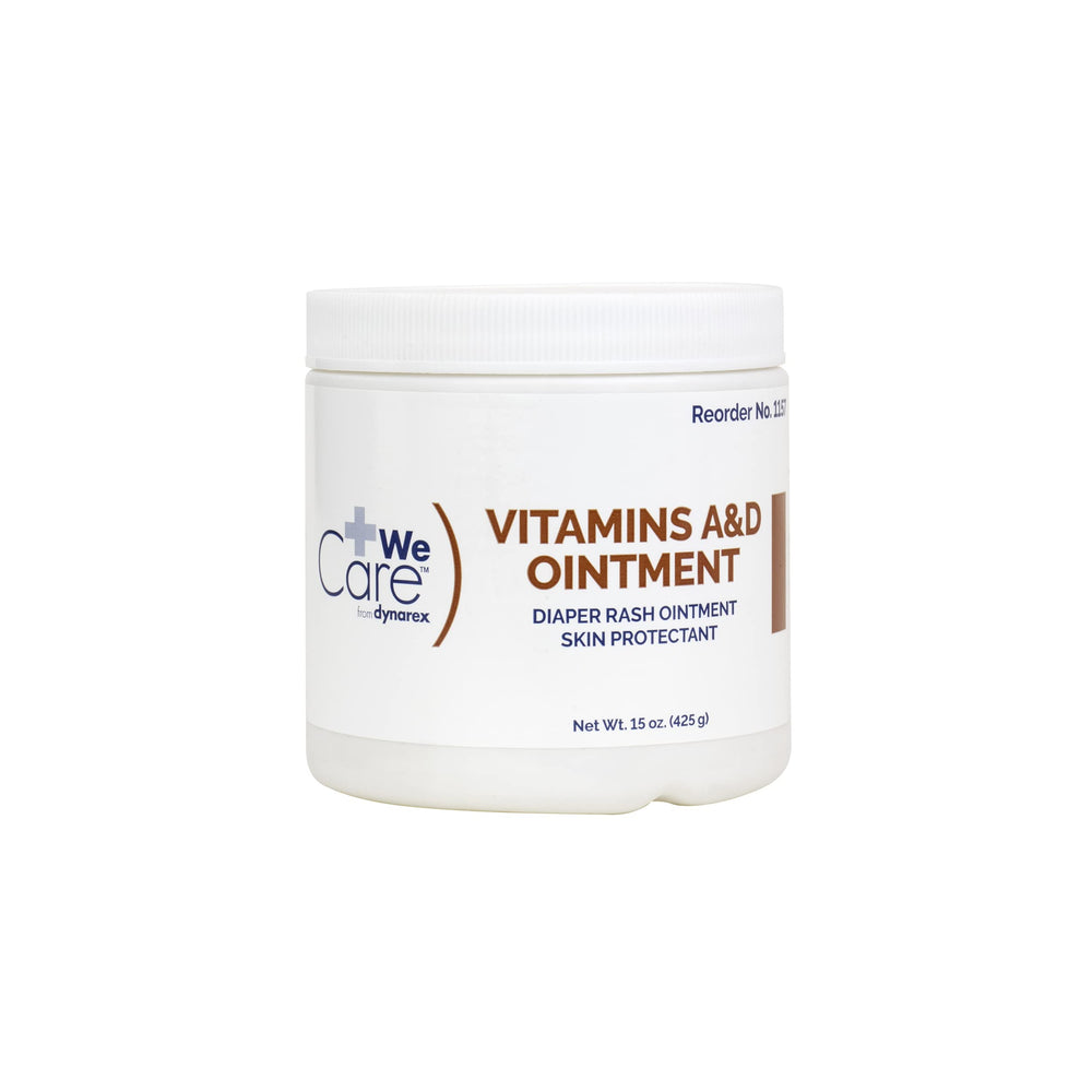 Dynarex ointment jar texture close-up emphasizing smooth, protective emollient appearance