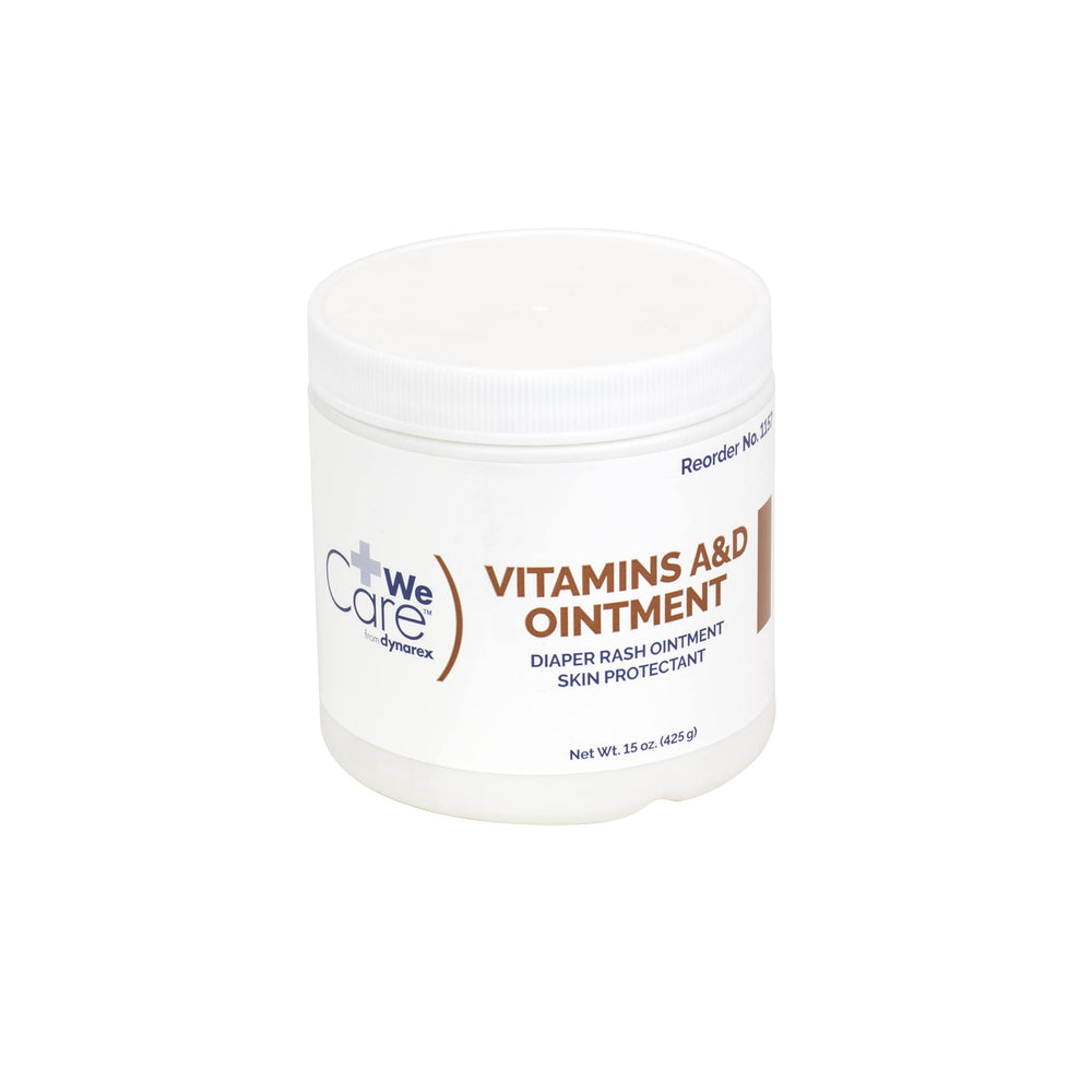 Dynarex vitamins A & D near medicine cabinet for everyday skin care
