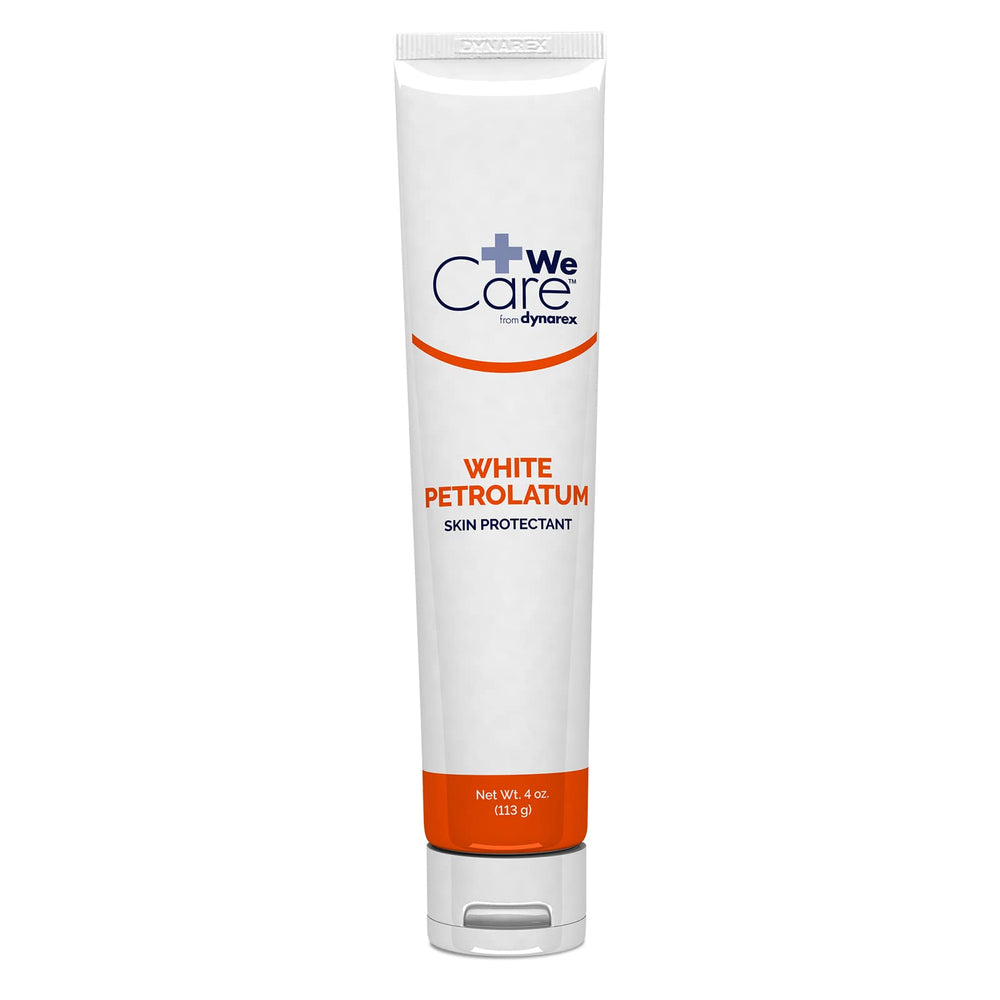 Dynarex White Petrolatum 4 oz tube for moisturizing and protecting dry skin.