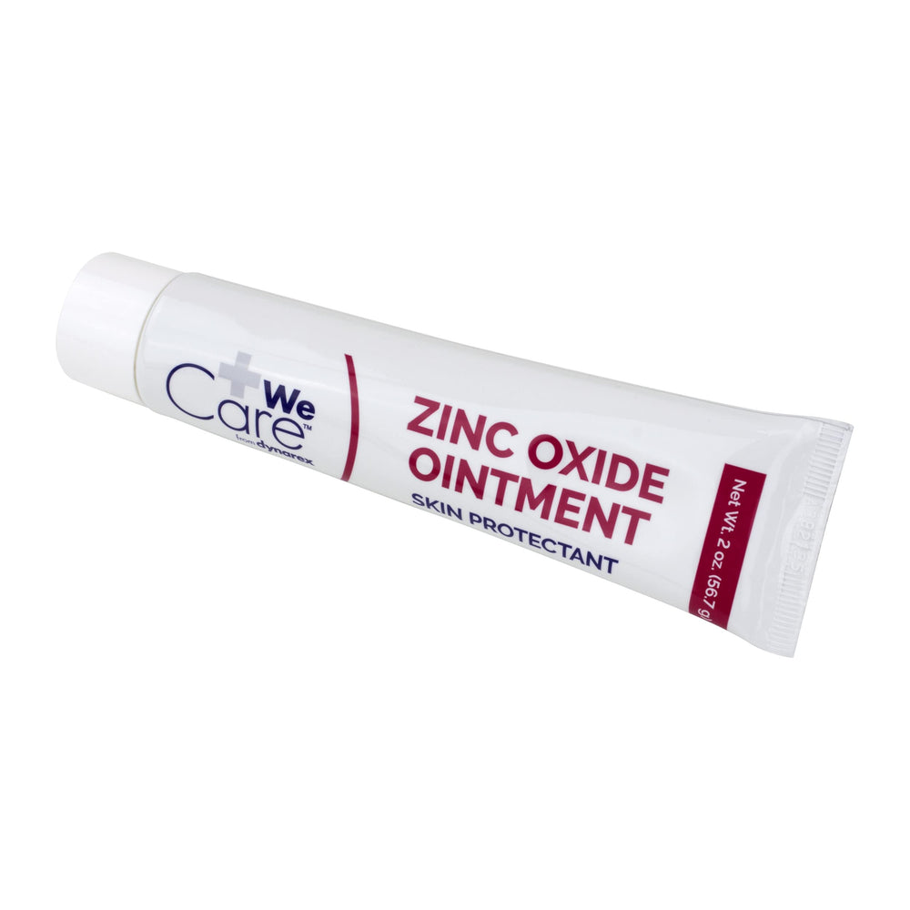 Dynarex Zinc Oxide Ointment 2oz tube, portable and travel-friendly care option.