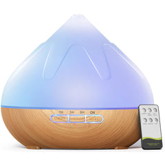 Dynooper essential oil diffuser with 500ml capacity for lasting fragrance in a living room