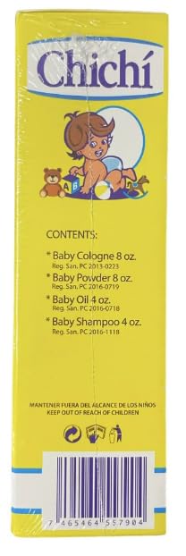 E de B Chichi Kit baby Cologne 8oz close-up highlighting a refreshing, baby-friendly fragrance