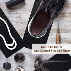 EACOZY cut-to-fit sheet ready for boot and heel repairs.