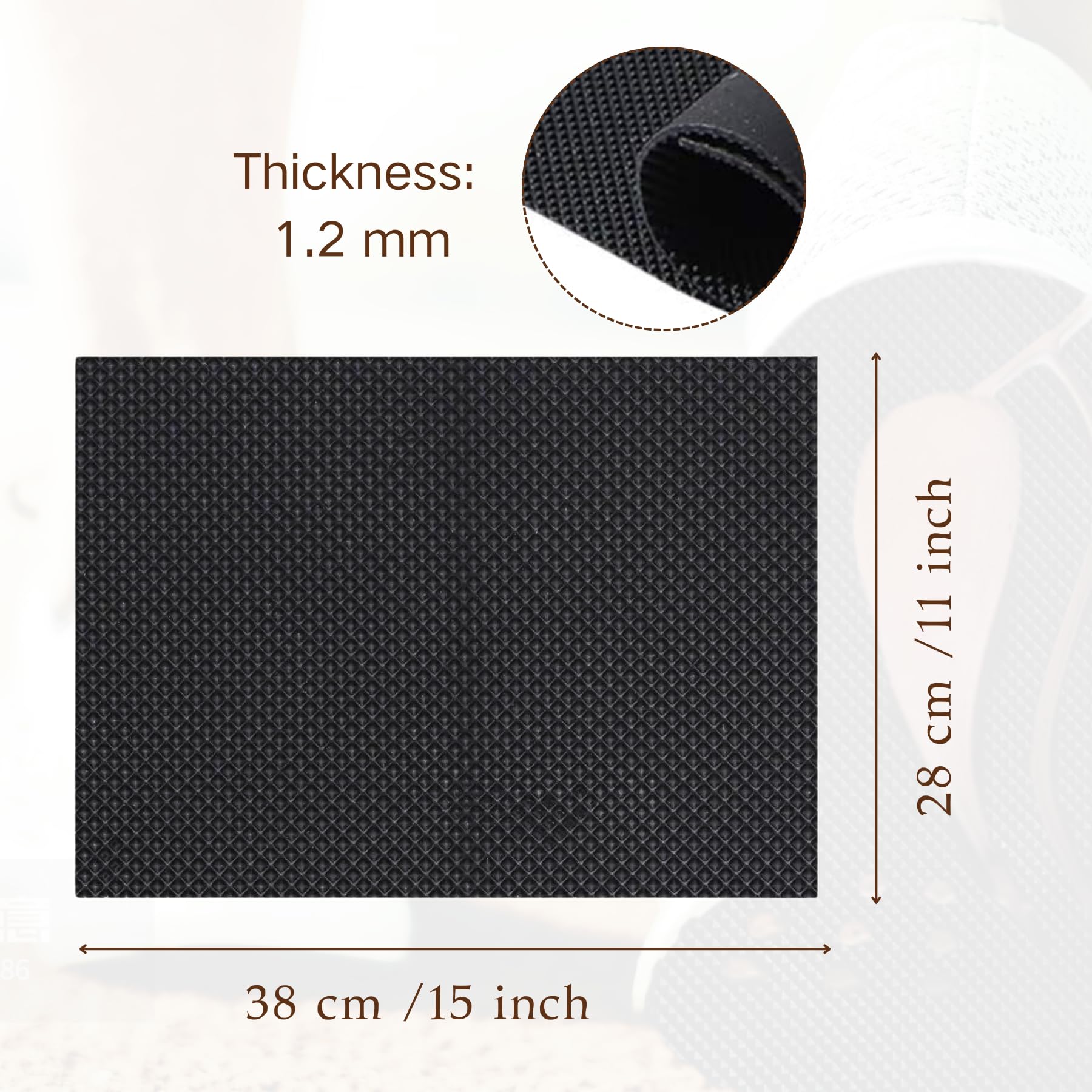 EACOZY DIY repair material for creating or re-soling shoes.
