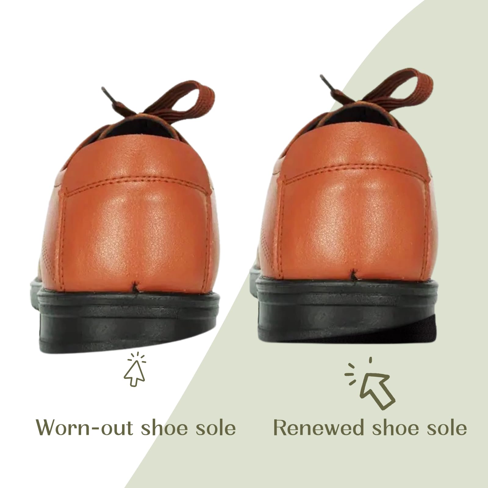 EACOZY flexible heel repair material conforms to shoes