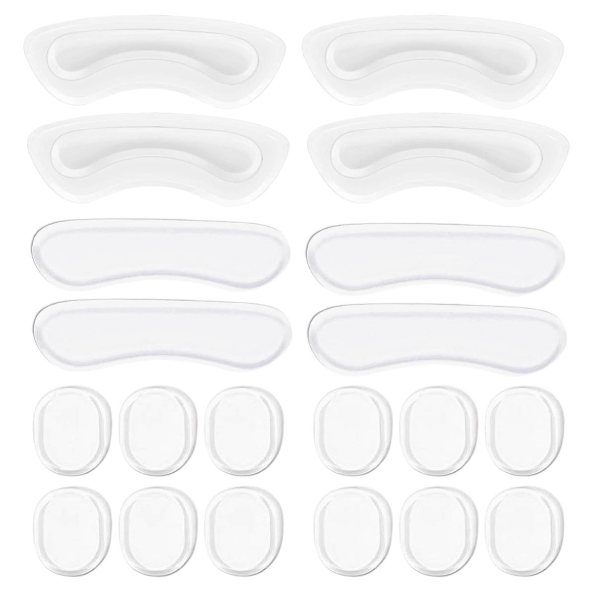 EACOZY heel pads with sticky adhesive stay in place during daily wear