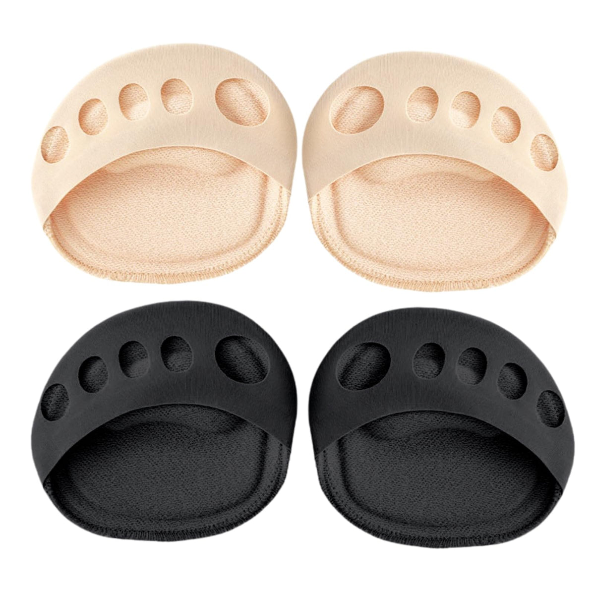 EACOZY metatarsal pads invisible socks top view offering discreet forefoot cushioning for all-day comfort.