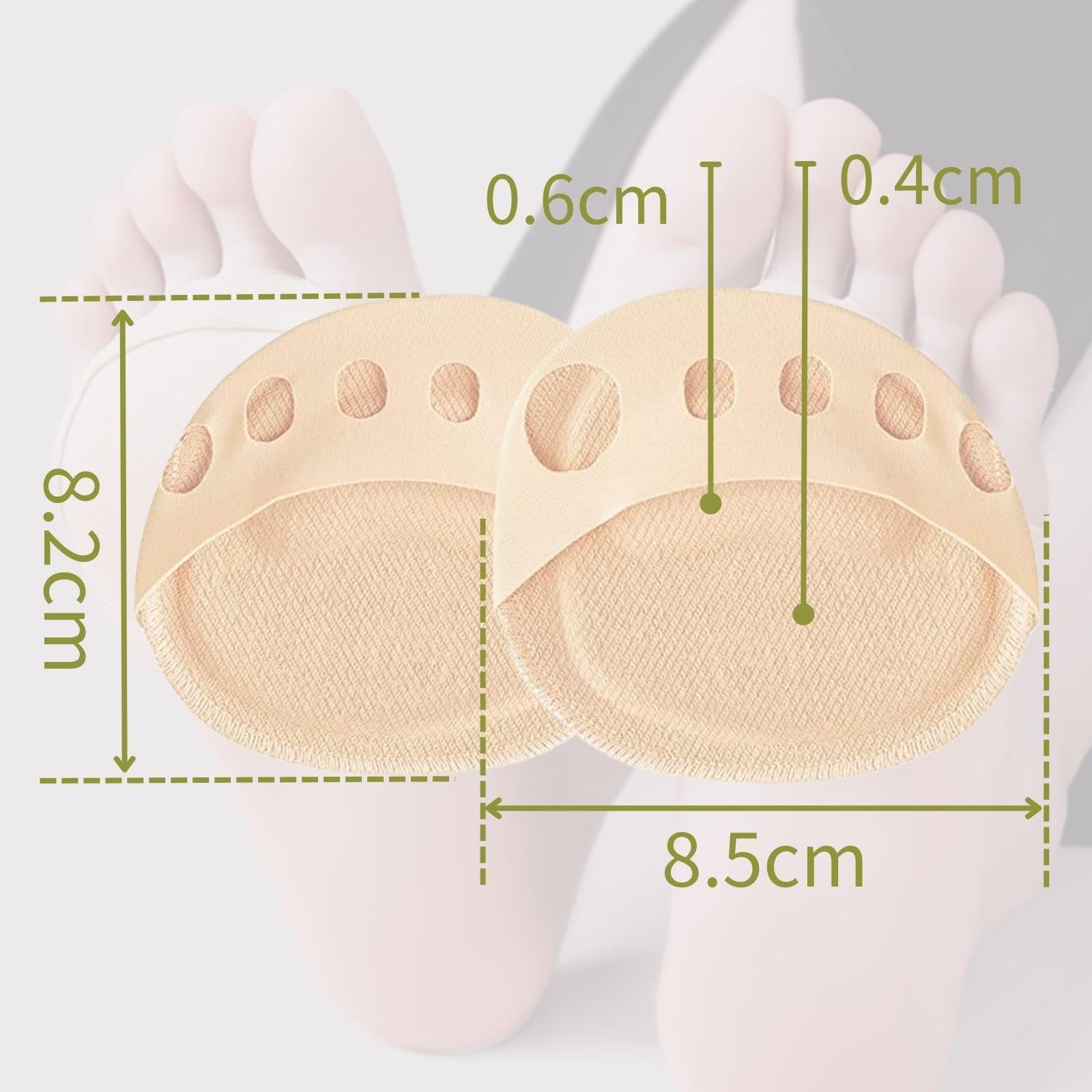 EACOZY running and daily wear forefoot pads enhance comfort on long days.