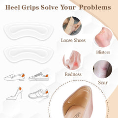 EACOZY soft silicone heel pads cushion your feet during daily wear