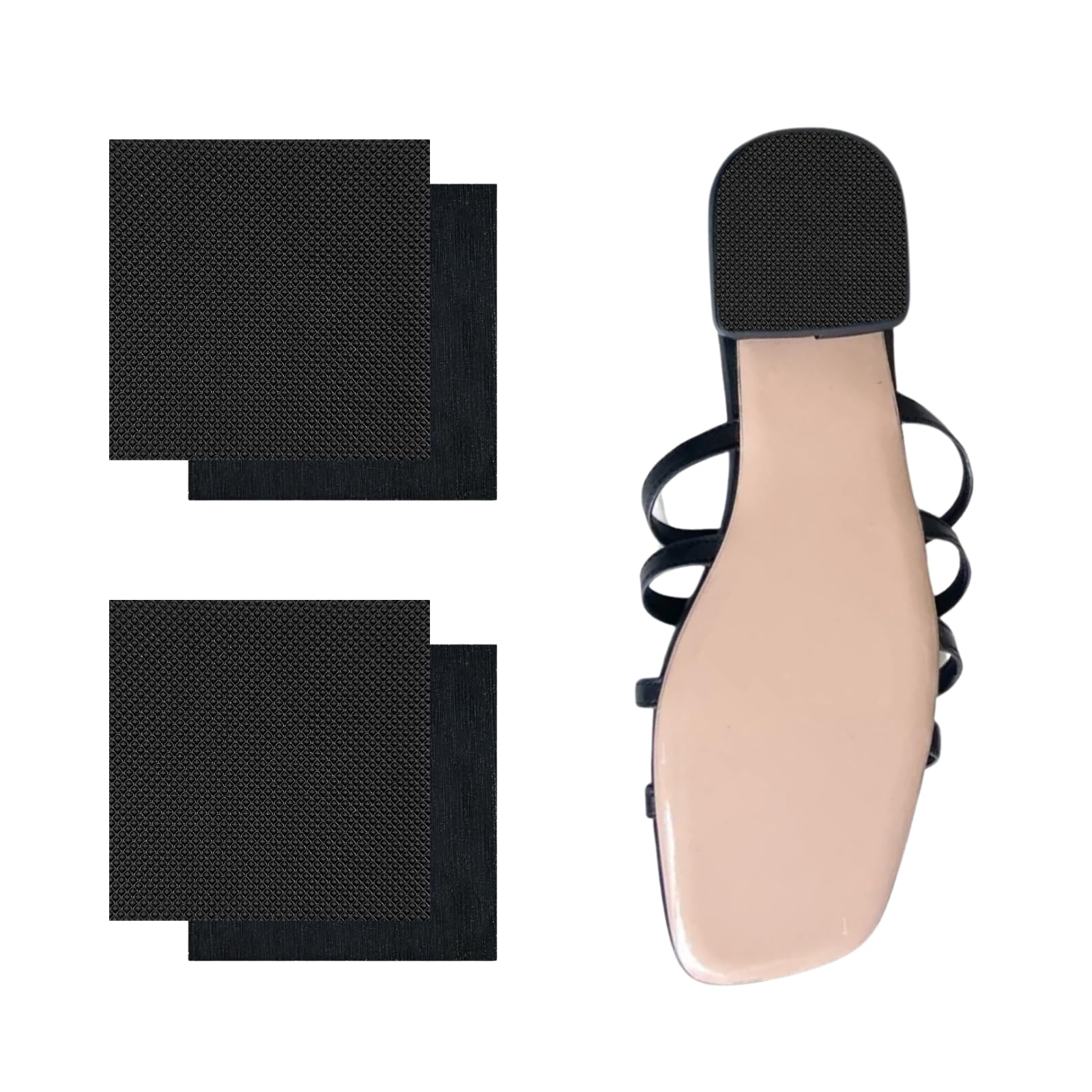 EACOZY square sole sheet close-up shows 5/32 inch thickness for durable heel repairs.