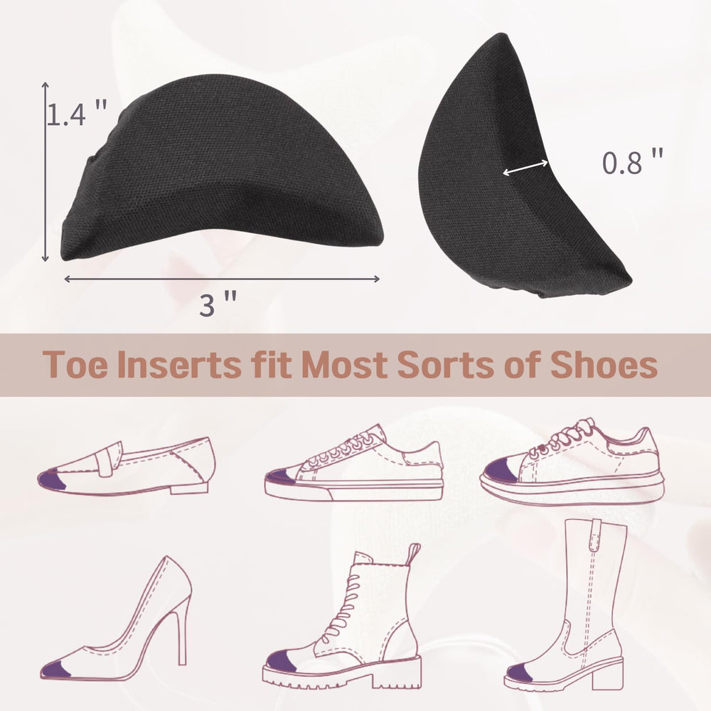 EACOZY toe inserts suit men and women across various shoes