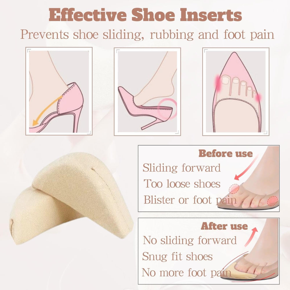 EACOZY toe inserts provide snug fit in roomy footwear