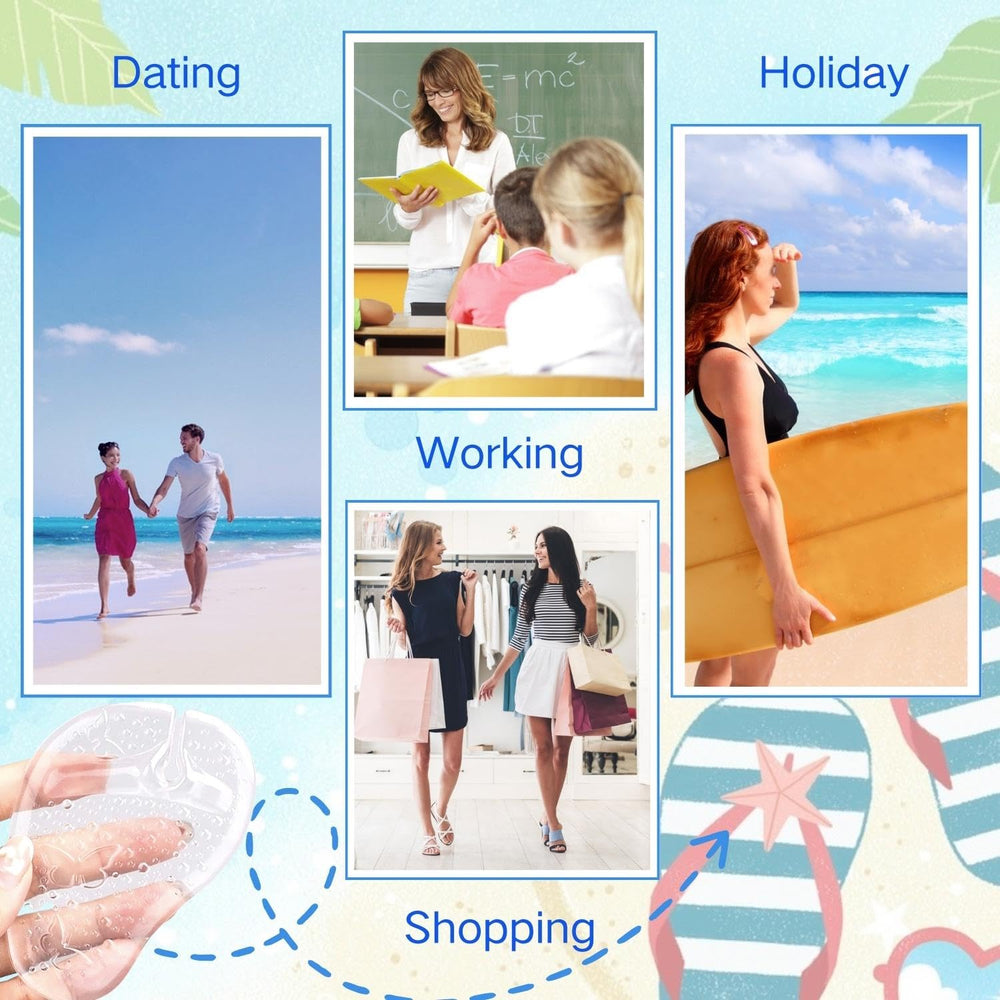 EACOZY two-pairs metatarsal pads pack ideal for travel and daily use.