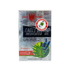 Eagle lavender eucalyptus oil cap enabling portable, on-the-go application.