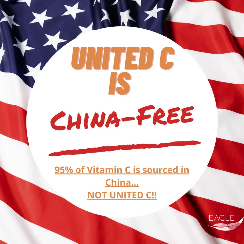 Eagle United C bottle label shows USA made production