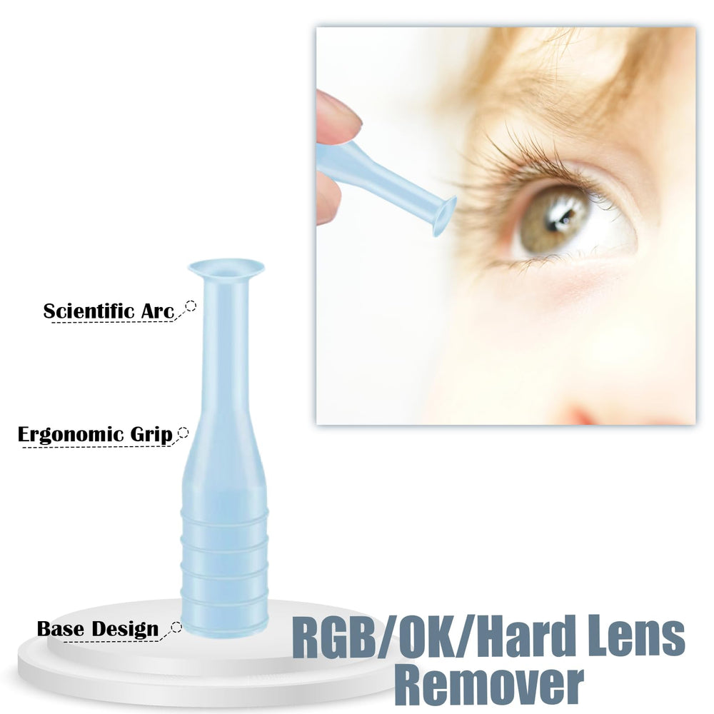 Suction cup remover used on a hard lens for gentle removal