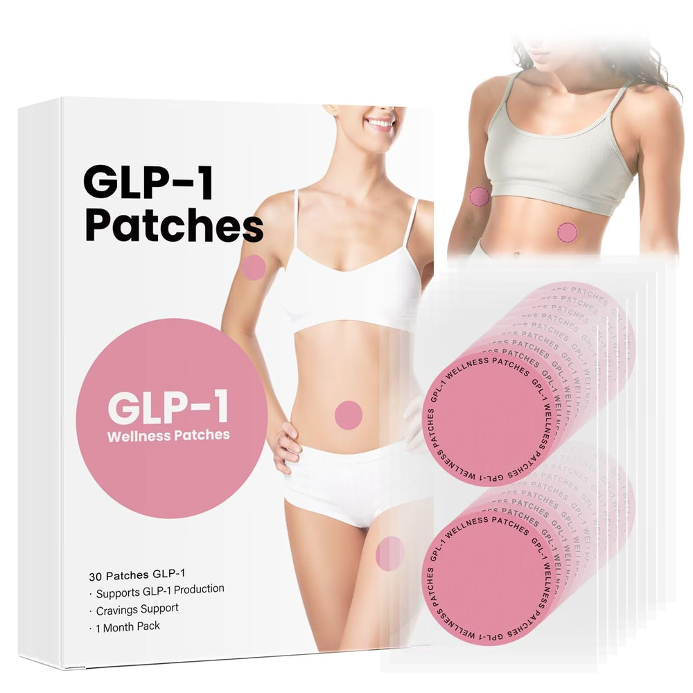 Ealavon GLP-1 patches lifestyle shot suggesting steady day-long support.