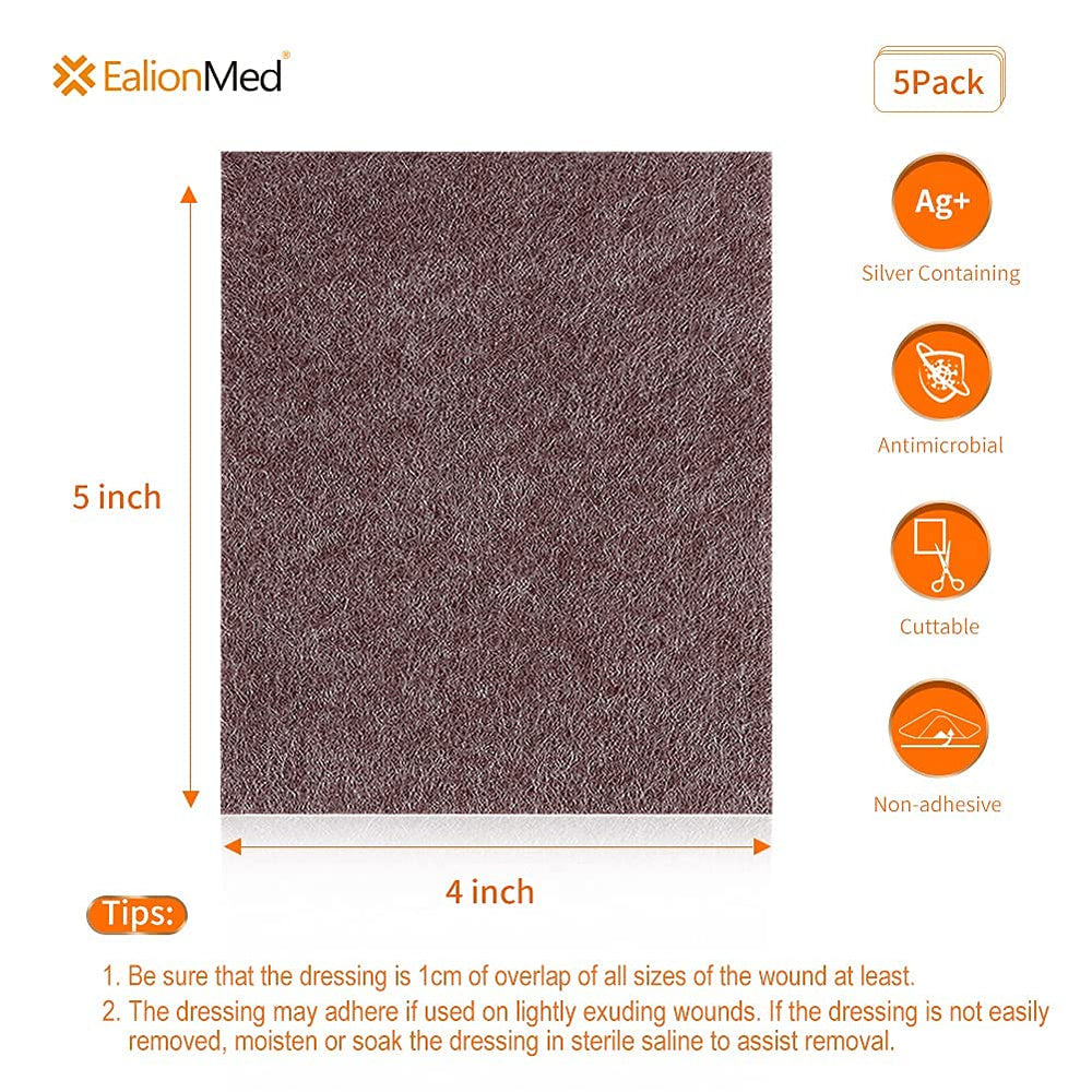 EalionMed diabetic ulcer dressing 4x5 helps manage wound fluid