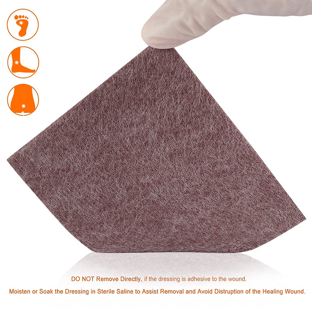 EalionMed leg ulcer dressing 4x5 supports exudate management in leg wounds