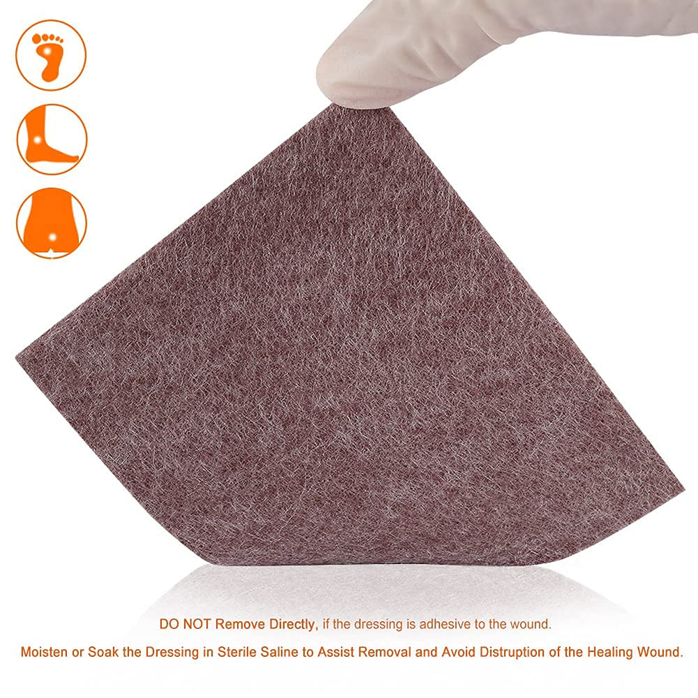 EalionMed leg ulcer dressing 4x5 supports exudate management in leg wounds