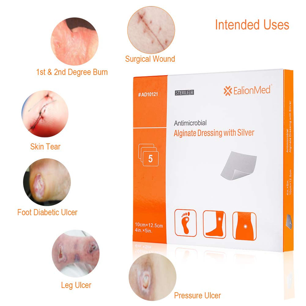 EalionMed non-stick gauze dressing 4x5 minimizes trauma on removal