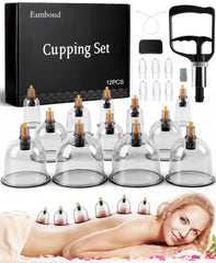 Eambond cupping kit full set with pump for at-home muscle relief