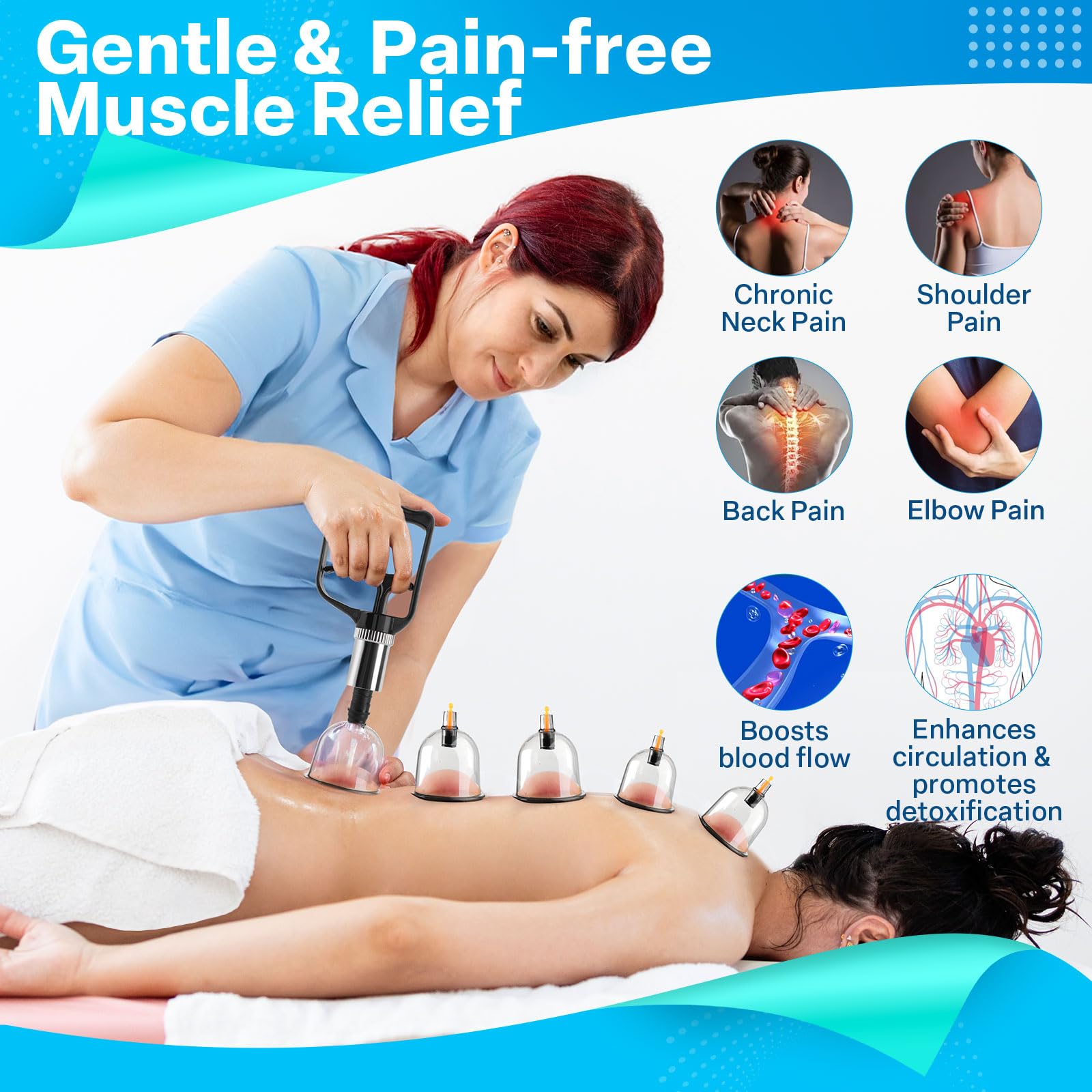 Eambond removable magnetic points demonstrate enhanced cupping therapy options