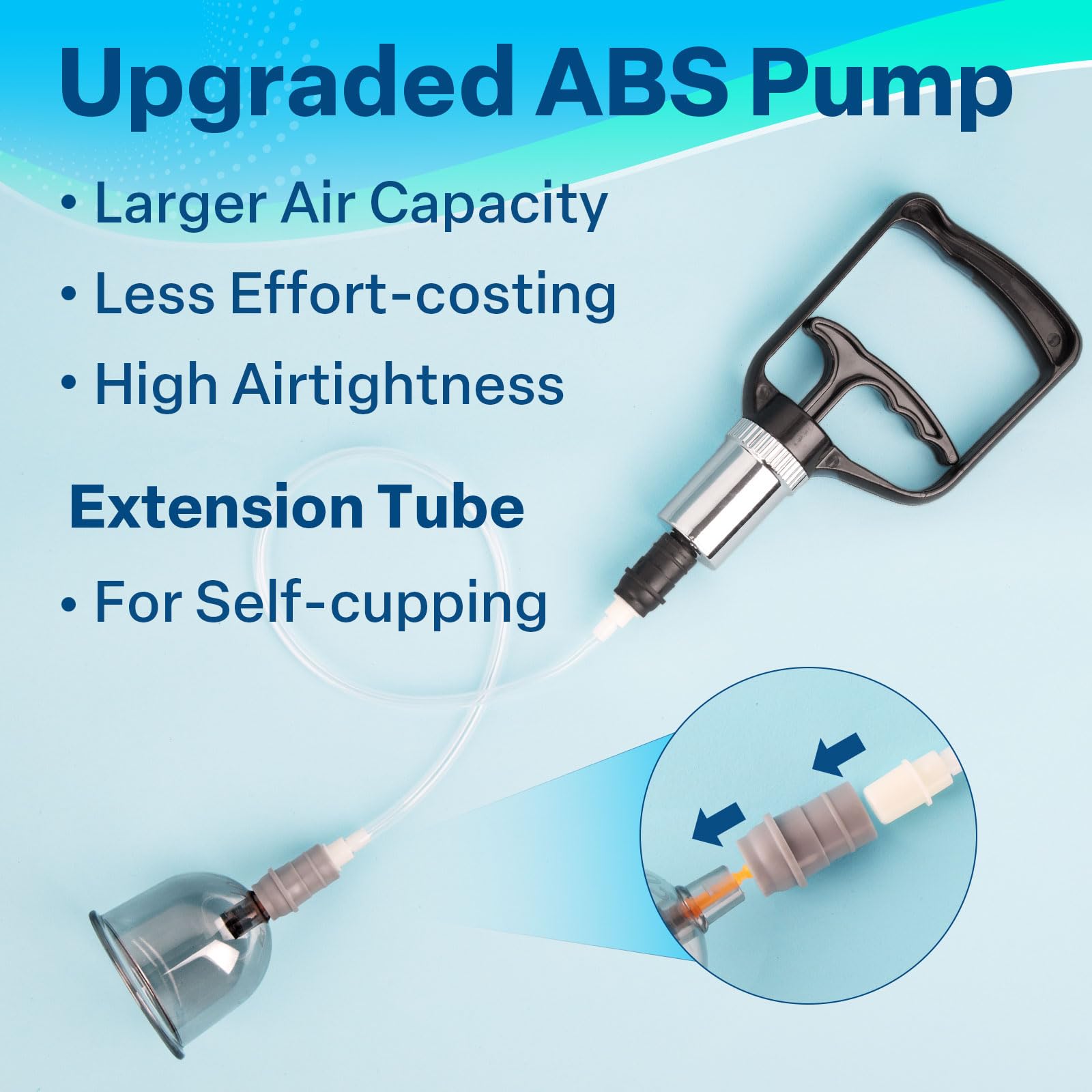 Eambond U-shaped cup adapts to elbows and knees for better contact
