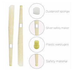 Soft tips for gentle ear cleaning in the kit