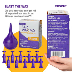 Set of 10 vials ready for at-home ear cleaning.