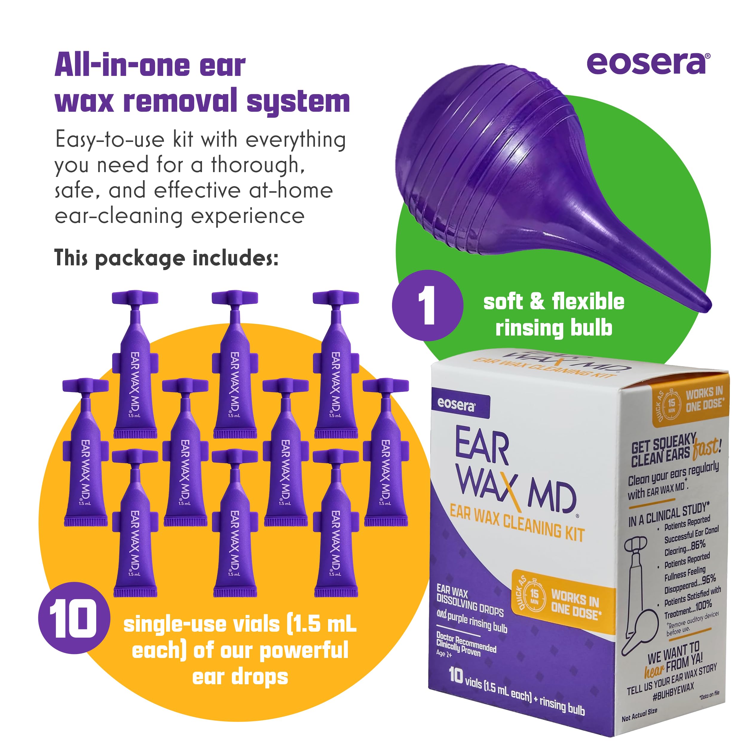 Three-step method: drop, wait 15 minutes, rinse.